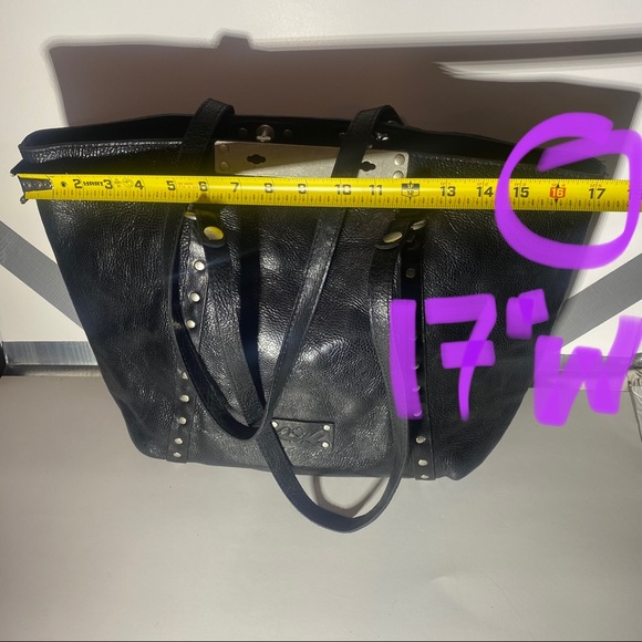 Patricia Nash Distressed Benvenuto Tote Bag Black - Picture 13 of 15